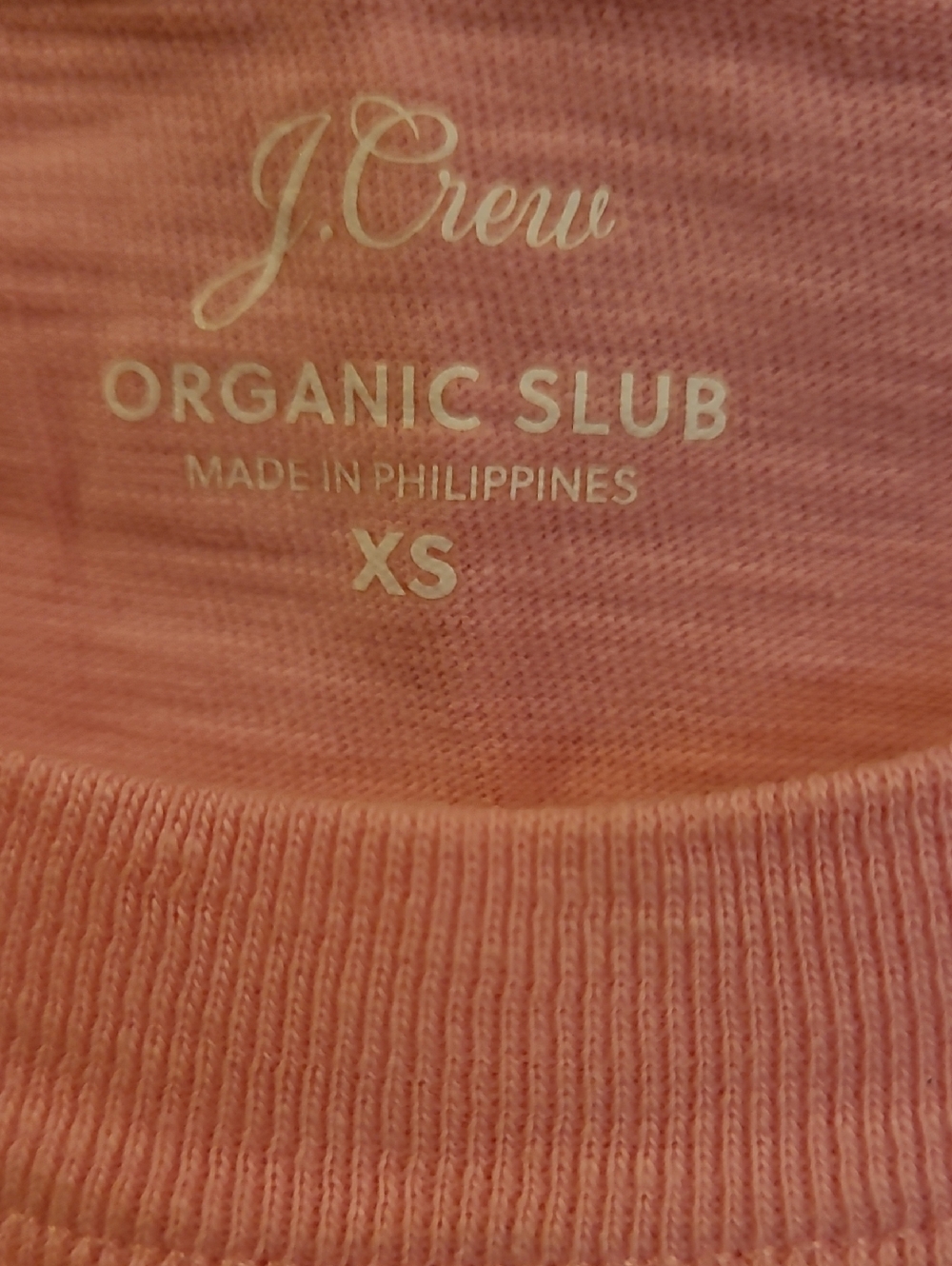 J. Crew Pink Organic Slub Tank Top >NWOT - Picture 2 of 3